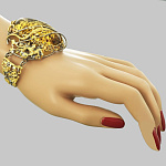 724052/39,24г Серебро 925* БРАСЛЕТ вст.Янтарь р/п