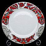 0040024/80.86071.00.1 ЛФЗ ТАРЕЛКА мелкая 250мм Европейская-2 "Красный1"ТН