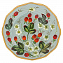 Поднос с авторской росписью "Земляника" 17х17 см, фотография 3. Интернет-магазин ЛАВКА ПОДАРКОВ