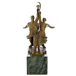 архив0046922 Бронза Скульптура "Рабочий и колхозница"