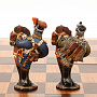 Шахматы деревянные "Бородино" с фарфоровыми фигурами, фотография 18. Интернет-магазин ЛАВКА ПОДАРКОВ