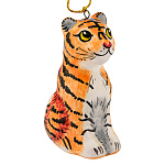 /МАЙОЛИКА фигурка "Тигр натуральный маленький" подвес выс.7,5см