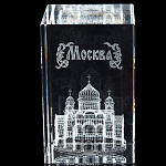  Лазерная графика куб "Храм Христа Спасителя" 5*8см 