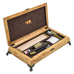 0076332 Нат.дерево Набор для чистки оружия ТАЙГА калибр 12,20 Карельская береза,дуб