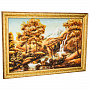 Картина янтарная "Водопад в лесу" 60х40 см, фотография 2. Интернет-магазин ЛАВКА ПОДАРКОВ