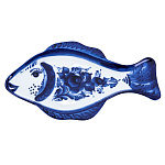 0063397 Гжель Лоток  "РЫБКА" мал. в кобальте (СТС) 20818