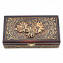 Шкатулка для денег из бересты "Цветы", фотография 4. Интернет-магазин ЛАВКА ПОДАРКОВ