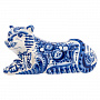 Скульптура "Тигр-добряк". Гжель, фотография 6. Интернет-магазин ЛАВКА ПОДАРКОВ