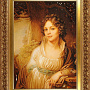 Картина янтарная "Портрет княгини М. И. Лопухиной" 60х80 см, фотография 1. Интернет-магазин ЛАВКА ПОДАРКОВ