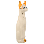 00611582 Сувенир КОШКА белая  7*31см 