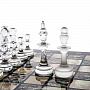 Шахматный ларец с натуральным перламутром и фигурами из хрусталя, фотография 8. Интернет-магазин ЛАВКА ПОДАРКОВ
