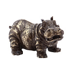 0080159 Бронза статуэтка Бегемот 9*6*5