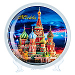 202761 ТАРЕЛКА  ХРАМ ВАСИЛИЯ БЛАЖЕННОГО,  d=24 см