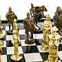 Шахматы из камня с бронзовыми фигурами "Русские богатыри" 47х47 см, фотография 8. Интернет-магазин ЛАВКА ПОДАРКОВ