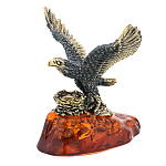 0071827/2150 Птица Сокол на скале Сувенир (коньячный)