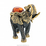 Статуэтка с янтарем "Слон Лаос", фотография 2. Интернет-магазин ЛАВКА ПОДАРКОВ