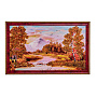 Картина янтарная "Пейзаж" 47х28 см, фотография 1. Интернет-магазин ЛАВКА ПОДАРКОВ