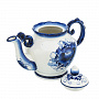 Чайник 0,5 л "Весна". Гжель, фотография 1. Интернет-магазин ЛАВКА ПОДАРКОВ