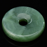 0058939 ПОДВЕСКА-ДИСК 40мм Нефрит светло-зеленый в ассортименте