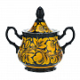 Чайный сервиз на 6 персон "Кудрина". Хохлома, фотография 3. Интернет-магазин ЛАВКА ПОДАРКОВ