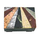 0059661/2013  Нат.камень ШКАТУЛКА  МОЗАИКА 120*85*60 ММ