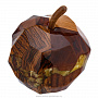 Скульптура из дерева с янтарем "Яблоко", фотография 6. Интернет-магазин ЛАВКА ПОДАРКОВ