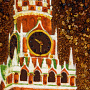 Картина янтарная "Москва. Спасская башня" 70х49 см, фотография 3. Интернет-магазин ЛАВКА ПОДАРКОВ