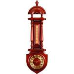 /М-10 МЕТЕОСТАНЦИЯ настенная "Часы" 117*26см  М-10 РВ Нат дерево  