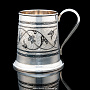 Пивная кружка с гравировкой и чернением (серебро 875*), фотография 1. Интернет-магазин ЛАВКА ПОДАРКОВ