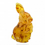 Статуэтка из янтаря "Кролик", фотография 3. Интернет-магазин ЛАВКА ПОДАРКОВ