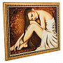 Картина янтарная "Брюнетка" 30х40 см, фотография 2. Интернет-магазин ЛАВКА ПОДАРКОВ