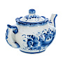 Чайник "Малыш". Гжель, фотография 3. Интернет-магазин ЛАВКА ПОДАРКОВ