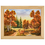 0076434-24*18 (21*15)см ПАННО настенной ПЕЙЗАЖ №25 (янтарная крошка)