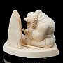 Скульптура из кости "Рыбак", фотография 3. Интернет-магазин ЛАВКА ПОДАРКОВ