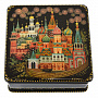 Лаковая миниатюра шкатулка "Москва" Холуй, фотография 3. Интернет-магазин ЛАВКА ПОДАРКОВ