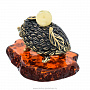 Статуэтка с янтарем "Осенний ежик", фотография 3. Интернет-магазин ЛАВКА ПОДАРКОВ