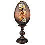 Деревянное пасхальное яйцо на подставке "Божья Матерь Казанская", фотография 3. Интернет-магазин ЛАВКА ПОДАРКОВ
