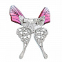 Брошь со стразами "Бабочка", фотография 1. Интернет-магазин ЛАВКА ПОДАРКОВ