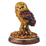 Скульптура из натурального янтаря "Сова"