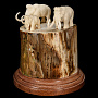 Скульптура из бивня мамонта "Семья мамонтов", фотография 2. Интернет-магазин ЛАВКА ПОДАРКОВ