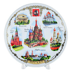 11181/08016 Сувенир ТАРЕЛКА "Москва" 15см в ассортименте