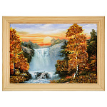 0076438-24*18 (21*15)см ПАННО настенной ПЕЙЗАЖ №30 (янтарная крошка)