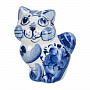 Статуэтка "Котик". Гжель, фотография 5. Интернет-магазин ЛАВКА ПОДАРКОВ