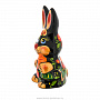 Статуэтка "Кролик с морковкой". Хохлома, фотография 2. Интернет-магазин ЛАВКА ПОДАРКОВ