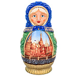 202689 Изделие из дерева / Матрешка-роспись 0,23*0,125*0,125