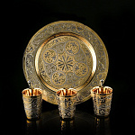 0049494 Златоуст Набор (блюдо 210, 3 стопки больших) NAW - 3669