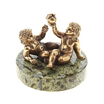 0070405 Микляихское Статуэтка литье НХПР "ЗНАКИ ЗОДИАКА" БЛИЗНЕЦЫ Р-31 (камень)