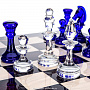 Шахматный ларец с хрустальными фигурами 48х48 см, фотография 6. Интернет-магазин ЛАВКА ПОДАРКОВ