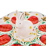 Тарелка-пасхальница с ручной росписью "Кролик" на 8 яиц, фотография 4. Интернет-магазин ЛАВКА ПОДАРКОВ