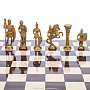 Шахматы с металлическими фигурами "Римляне" 37х37 см, фотография 3. Интернет-магазин ЛАВКА ПОДАРКОВ